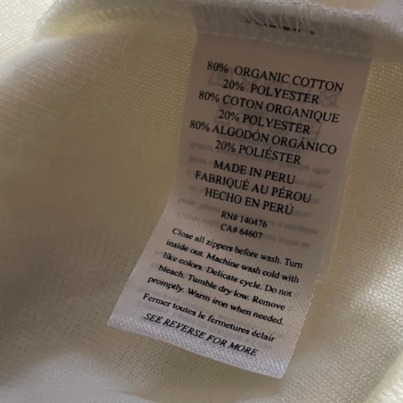 Faherty Brushed Terry 1/4 Zip High Neck Organic Cotton Sweatshirt XS Comfy Beach - Picture 9 of 11